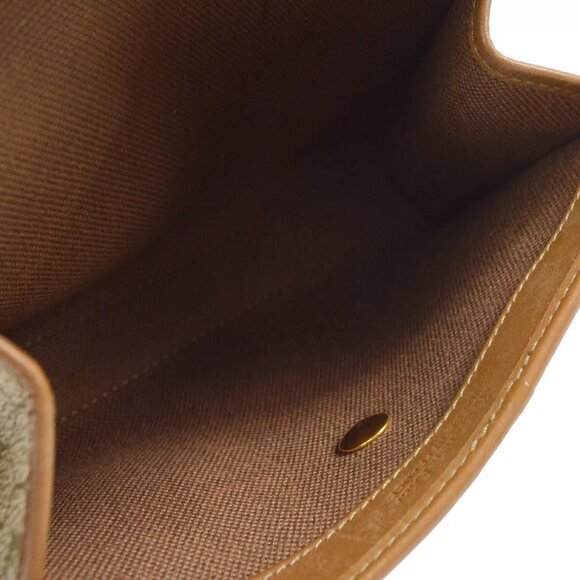 Christian Dior Honeycomb Pattern Clutch Bag Pouch Beige PVC - Picture 11 of 13